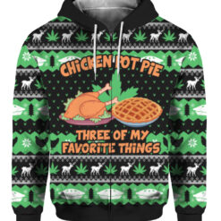 7udb7ehbpg0f2liml696uvrgph FPAZHP colorful front Chicken pot pie three of my favorite things Christmas sweater