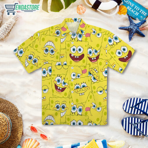 Burgerprints spongebob hawaiian shirt 2 Spongebob hawaiian shirt