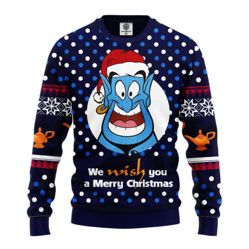SweaterFront Aladdin And The Magic Lamp ugly Christmas sweater