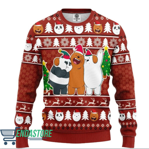 Untitled 1 2 Bear Family ugly Christmas sweater