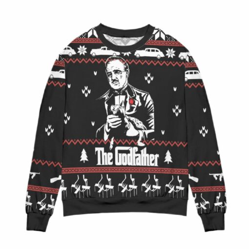 Vito Corleone The Godfather Ugly Christmas Sweater 1 Vito Corleone the godfather ugly Christmas sweater