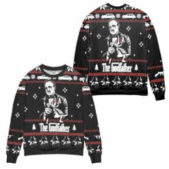 Vito Corleone The Godfather Ugly Christmas Sweater 3 Vito Corleone the godfather ugly Christmas sweater