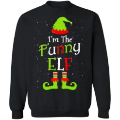 a 19 I'm the funny elf Christmas sweatshirt