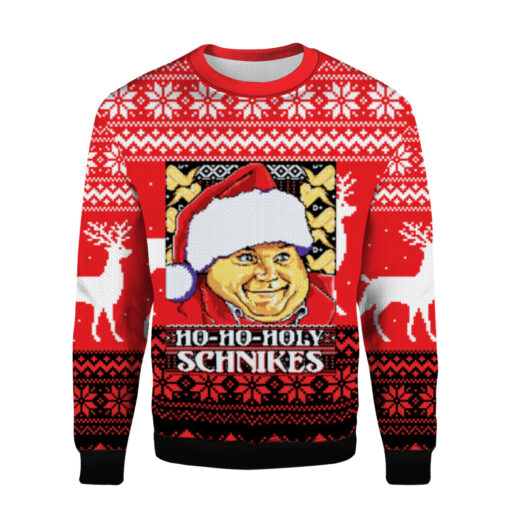 a942089a2a07ad5bda7898363f41ac2e AOPUSWT Colorful front Chris Farley ho ho holy schnikes Christmas sweater