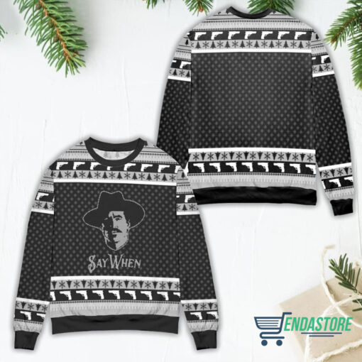 aa Tombstone say when ugly Christmas sweater