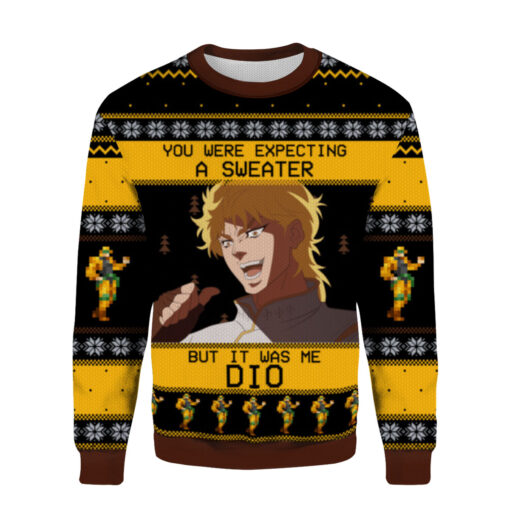 ba941c44ef04ebb868cb273f65404852 AOPUSWT Colorful front You were expecting a sweater but it was me Dio Christmas sweater