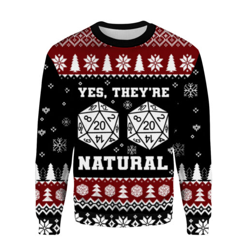 f7f9d5652815f97e598cc82fbdcd94aa AOPUSWT Colorful front Yes they are natural Christmas sweater
