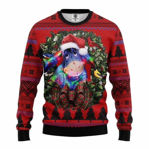 frontDollyMkup Dolly Winnie The Pooh ugly Christmas sweater