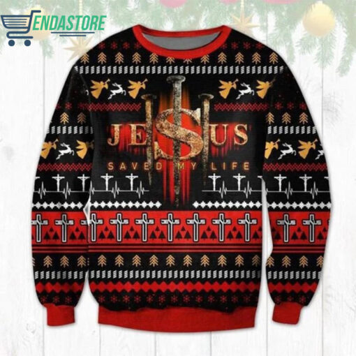 Jesus save my life Christmas sweater