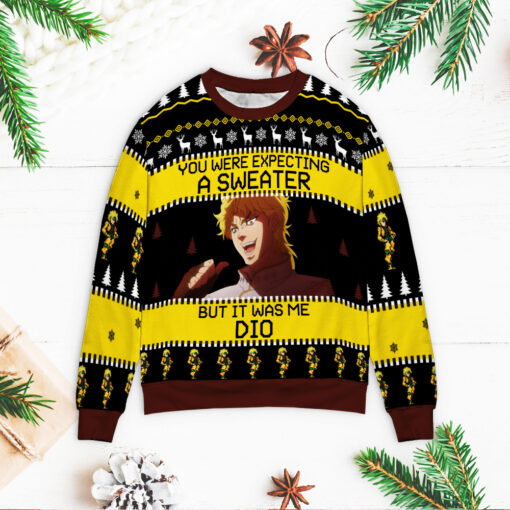 it was me dio brando Christmas sweaterM It was me Dio Brando Christmas sweater