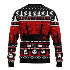 jack and zero nightmare before xmas ugly christmas sweater 1 Jack and zero nightmare before xmas ugly Christmas sweater
