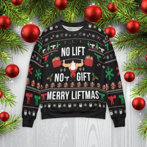 merryliftmas no lift no gift mockup min No lift no gift Christmas Merry liftmas sweater