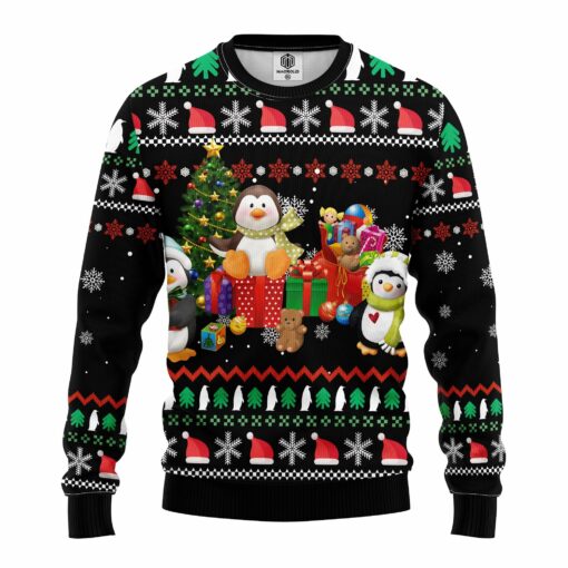 penguinfrontmc Penguin cute ugly Christmas sweater
