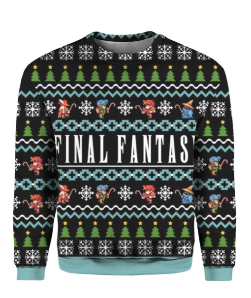 pioeqr20dcstro60vdjkl40jo APCS colorful front Final Fantasy Christmas sweater