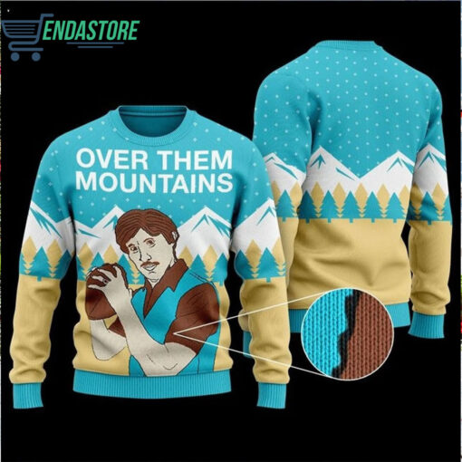 q Over them mountains Uncle Rico ugly Christmas sweater