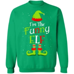 s 17 I'm the funny elf Christmas sweatshirt