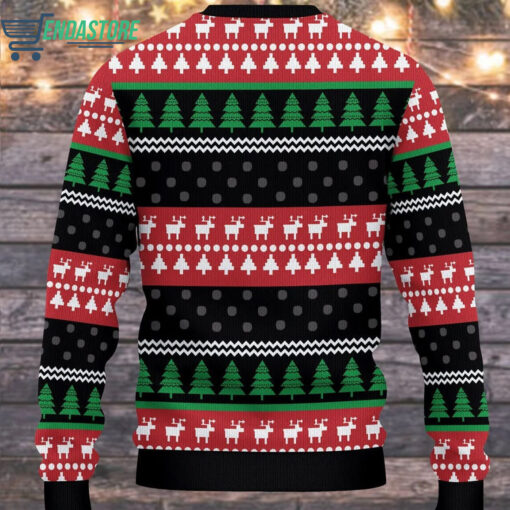 s You just fold it in ugly Christmas sweater
