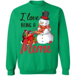 w 6 I love being a mimi snowman Christmas sweater