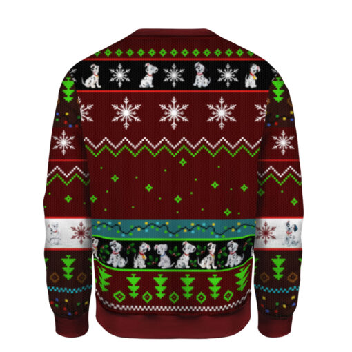 0b7d7aa2fcd7f783522a96e05c2fa1e4 AOPUSWT Colorful back 101 Dalmatians ugly Christmas sweater