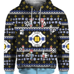 13grvpj9qs4ut7candmcmnje78 FPAZHP colorful front Digimon Characters Christmas sweater