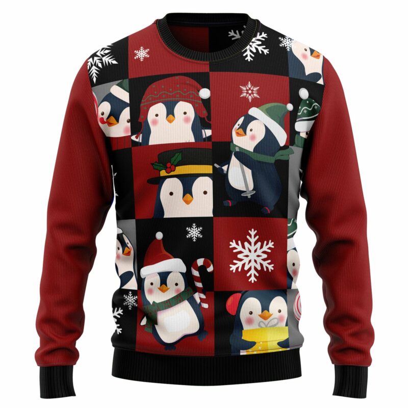 166409367631fddd54c7 Christmas sweater patterns for penguin lovers