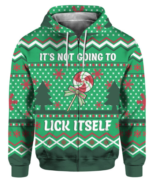1em2ns4liomk0mjm5njfmj24qu FPAZHP colorful front It's not going to lick itself ugly Christmas sweater
