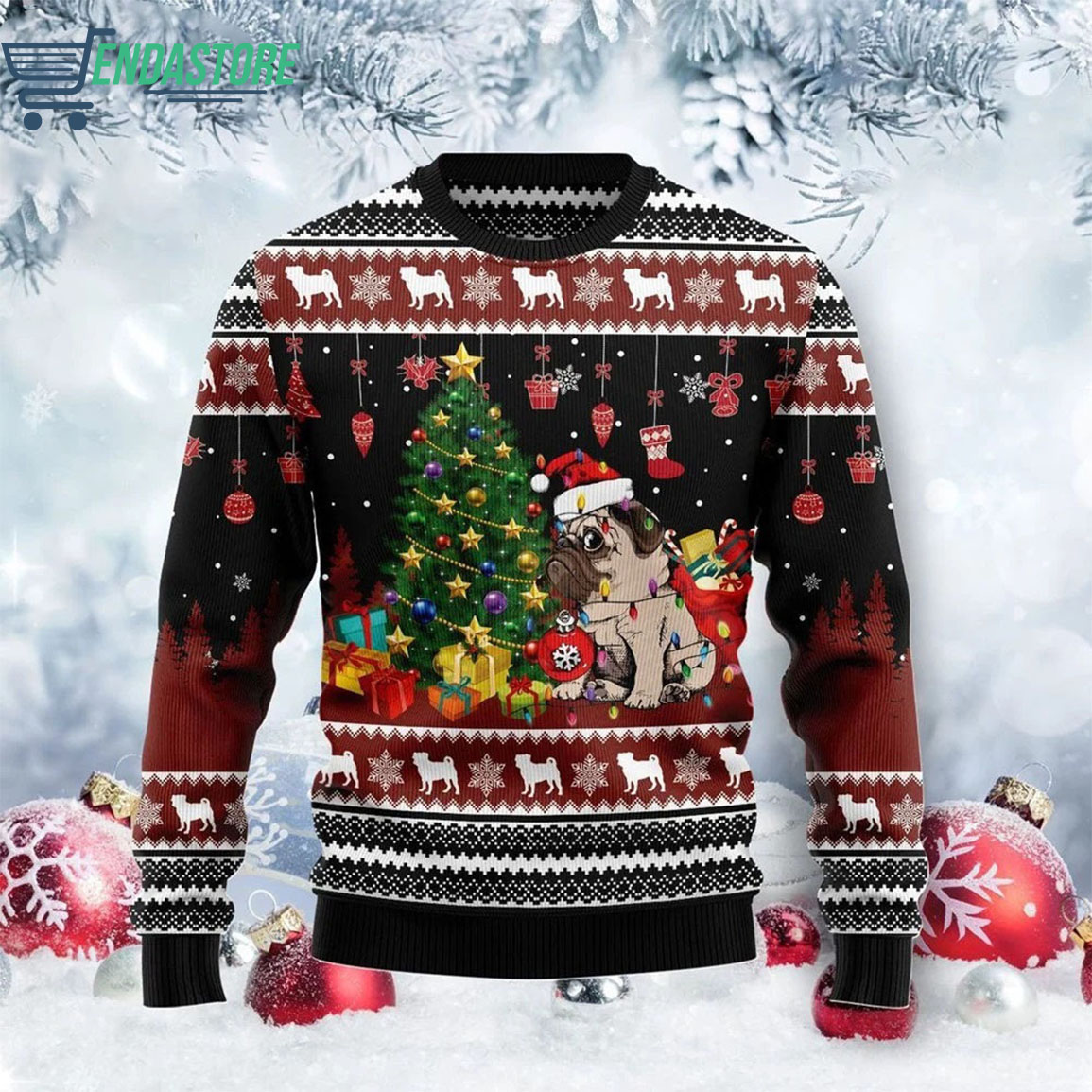 Endastore Los Angeles Dodgers Ugly Christmas Sweater
