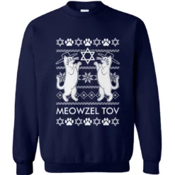 2 39 Meowzel Tov cats Christmas sweatshirt