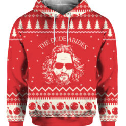 24i30455hfmtltgg69h6dhm0os FPAHDP colorful front Big Lebowski the Dude Abides ugly Christmas sweater