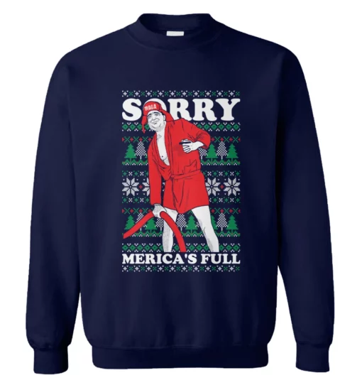 3 32 D*nald Tr*mp sorry merica's full Christmas sweater