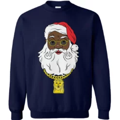 3 33 Black Santa Christmas sweatshirt