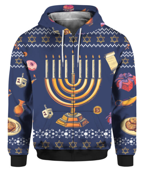 33pm4elm4o4v0stl7i62ie8ivk FPAZHP colorful front Jewish hanukkah Christmas sweater