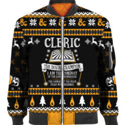 3uc72j2hm2f28lnhpltq7r470t APBB colorful front Cleric the shrouded blade I walk silently among the shadows Christmas sweater