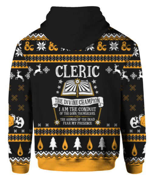 3uc72j2hm2f28lnhpltq7r470t FPAHDP colorful back Cleric the shrouded blade I walk silently among the shadows Christmas sweater