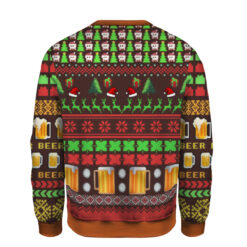 49d59cf20c8f3ceb708bd705dd8d684c AOPUSWT Colorful back It's the most wonderful time for a beer Ugly Christmas sweater