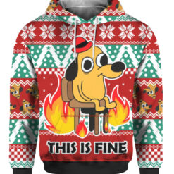 4jtfcvc0ldaj69imvfcfota9mn FPAHDP colorful front This is fine dog ugly Christmas sweater