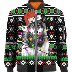 5ktp4bm0blnjc6dloh2qppq25o APBB colorful front Wolf Santa ugly Christmas sweater