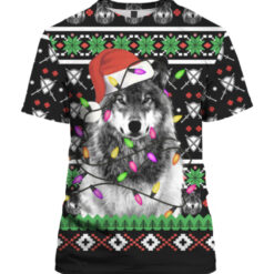 5ktp4bm0blnjc6dloh2qppq25o APTS colorful front Wolf Santa ugly Christmas sweater
