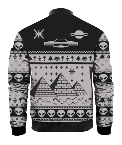 6oe7ii7uk28s5er416iqtstrd4 APBB colorful back Ancient Alien pyramid ugly Christmas sweater