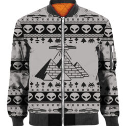 6oe7ii7uk28s5er416iqtstrd4 APBB colorful front Ancient Alien pyramid ugly Christmas sweater