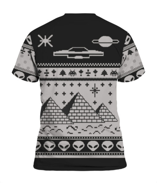 6oe7ii7uk28s5er416iqtstrd4 APTS colorful back Ancient Alien pyramid ugly Christmas sweater