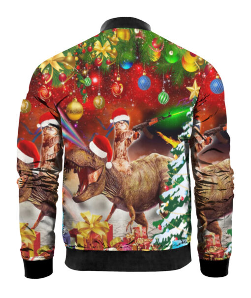 75ml50sevqfal72alb4hkc7uqt APBB colorful back Cat Riding T rex Christmas gift sweater