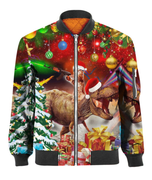 75ml50sevqfal72alb4hkc7uqt APBB colorful front Cat Riding T rex Christmas gift sweater