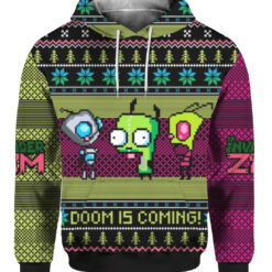 7cs18jebsouhn275upnqeg4jm4 FPAHDP colorful front Invader zim ugly Christmas sweater