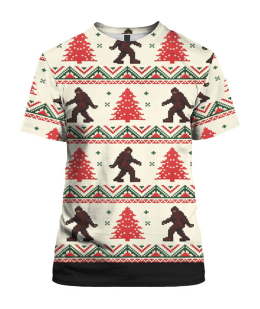 7va179h1ut8tlogmu96bhdv0vj APTS colorful front Bigfoot ugly Christmas sweater