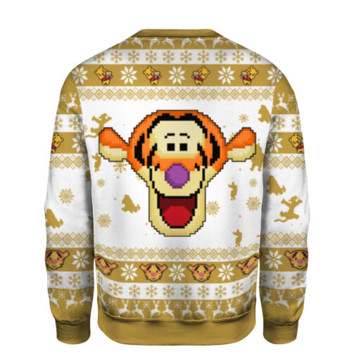 c3d8021dc42111bd5c2ae652693379d7 AOPUSWT Colorful back Winnie the Pooh Tigger Christmas sweater