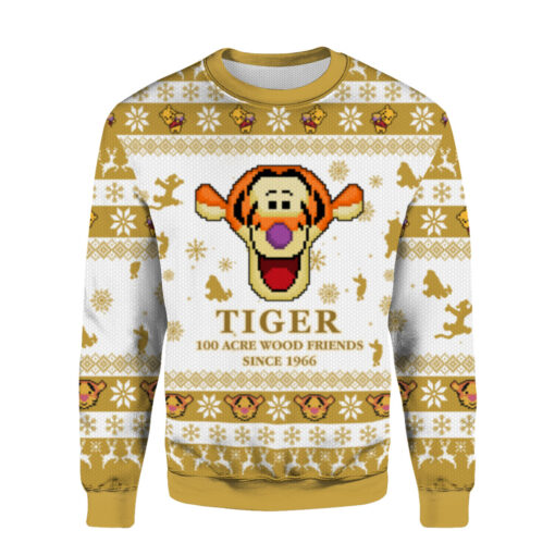 c3d8021dc42111bd5c2ae652693379d7 AOPUSWT Colorful front Winnie the Pooh Tigger Christmas sweater