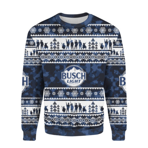 cfda5e51407a3cab9036c0077aa8d7fc AOPUSWT Colorful front Busch light Christmas sweater