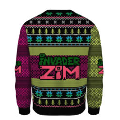 ece051372f98f46e2397d9be9d024ec4 AOPUSWT Colorful back Invader zim ugly Christmas sweater