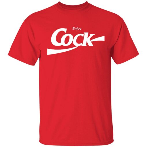 endas enjoy cock 1 red Enjoy cock shirt